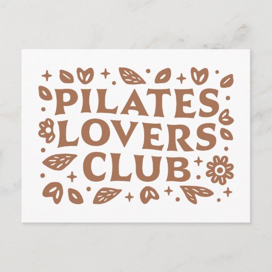 Club für Pilates Postkarte (Vorderseite)