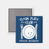 Club für saubere Platten Magnet (Vorderseite/Rückseite)