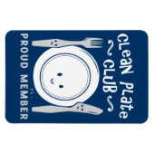 Club für saubere Platten Magnet (Horizontal)