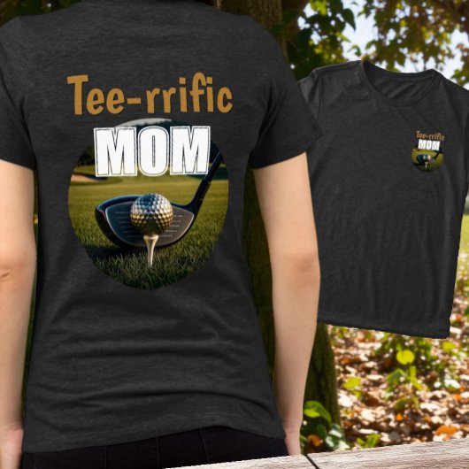 Club, Golf Ball On Tee Front & Back Tee Design
