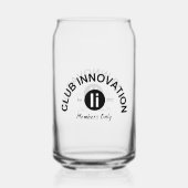 Club Innovation Sipper Glass mit Favicon Dosenglas (Rückseite)