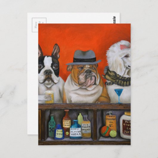 Club K9 Postkarte (Vorne/Hinten)