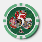 Club - Las Vegas Spielkartenform Pokerchips (Vorderseite)