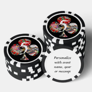 Club - Las Vegas Spielkartenform Pokerchips