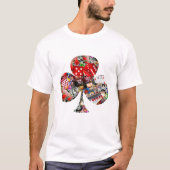Club - Las Vegas Spielkartenform T-Shirt (Vorderseite)