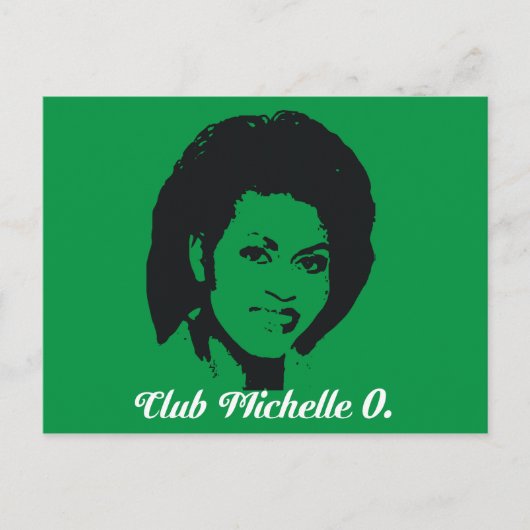Club Michelle O Postcards, Kelly Green Postkarte (Vorderseite)