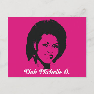 Club Michelle O Postkarten, Hot Pink Postkarte