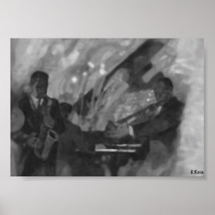 Club Orchestra á l´huile Poster