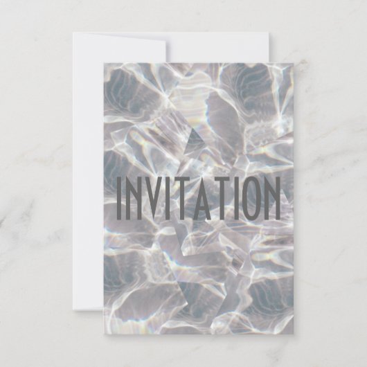 Club Party Diamond Gray Einladung Vip Einladung (Vorderseite)