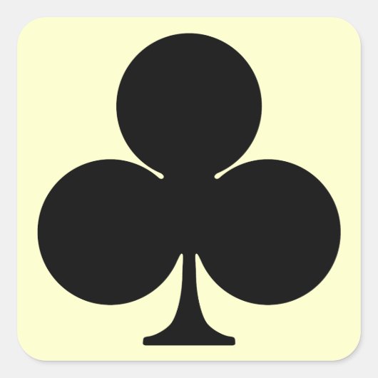 club quadratischer aufkleber (Vorderseite)