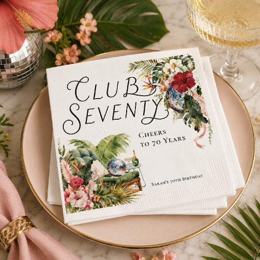Club Seventy Conservatory Soirée Servietten