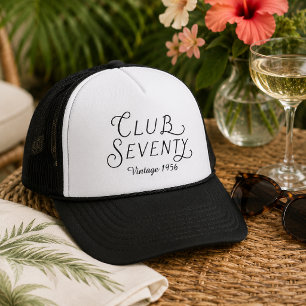 Club Seventy Vintage Geburtstagshut Truckerkappe