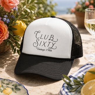 Club Sixty Vintage Geburtstagstuckerhut Truckerkappe