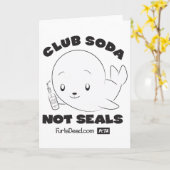 Club Soda, keine Siegel Card Karte (Gelbe Blume)