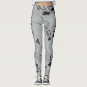 Club Straight Flush, Ladys Poker Cards Leggings (Vorderseite)