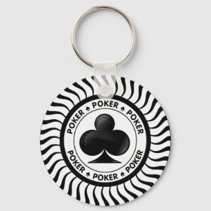 Club Suit Poker Chip Schlüsselanhänger
