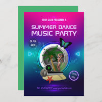 Club Summer Dance Music Party Ad