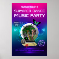 Club Summer Dance Music Party Advert