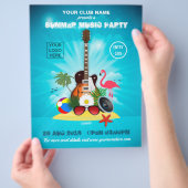 Club Summer Music Party hinzufügen Logo und Foto Flyer (Hand)