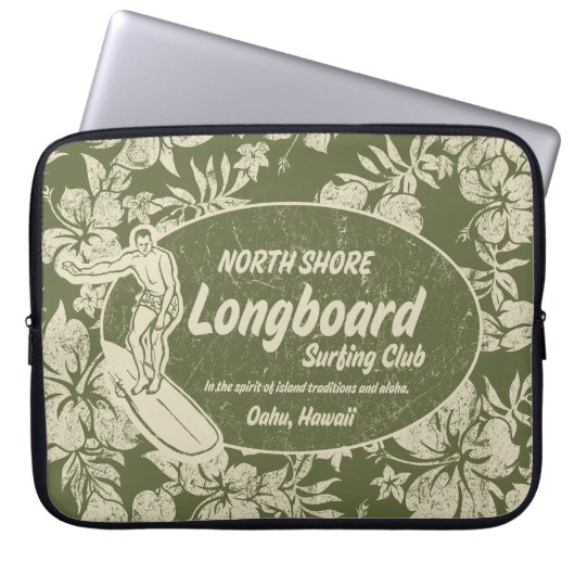 Club Surfing Hawaiian Neoprene Wetsuit Laptopschutzhülle (Vorderseite)