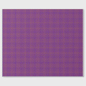 Club Symbol Pattern Amethyst Geschenkpapier (Flach)