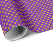 Club Symbol Pattern Amethyst Geschenkpapier (Rolleneckpunkt)