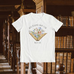 Club T-Shirt<br><div class="desc">Hübsches,  offenes Buch mit Blume-Design für Ihren Buchclub. Fügen Sie Ihren Buchklubnamen in geschwungener Hand mit Schriftzeichen oben hinzu. Personalisieren Sie Ihre persönlichen Daten mit dem Namen des jeweiligen Mitglieds. Das Aquarellbuch ist hübsch und mit verschiedenen Blüten versehen. Sehen Sie die Koordination der Artikel in unserem Shop,  Verzauberte Finch.</div>