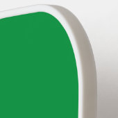 Club Team Player Custom Green and White Pickleball Schläger (Linke Seite)