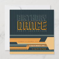 Club Techno Birthday Dance Party Einladung