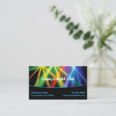 Club Uplighting DJ Business Card Visitenkarte (Stehend Vorderseite)