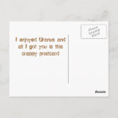 Club Uranus Postkarte (Rückseite)