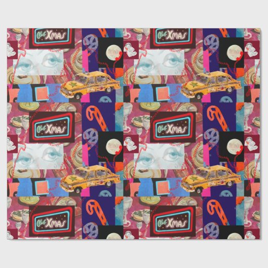 Club Xmas Wrapping Paper Geschenkpapier (Flach)
