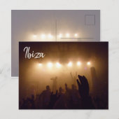 Clubbing im Foto von Ibiza Postkarte (Vorne/Hinten)