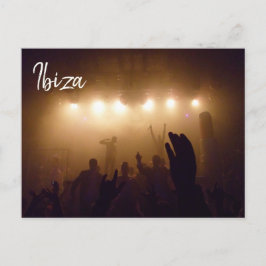 Clubbing im Foto von Ibiza Postkarte