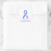 Clubfoot Awareness Advocation White Square Sticker (Tasche)