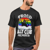 Clubmitglied mit Stolz Rainbow Gay Pride Lesbi T-Shirt (Vorderseite)