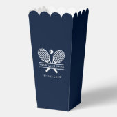 Clubname Rasen Tennis Team Navy Custom Geschenkschachtel (Vorderseite)