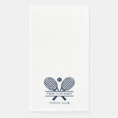 Clubname Tennis Team Navy Blue Logo hinzufügen Serviette (Vorderseite)