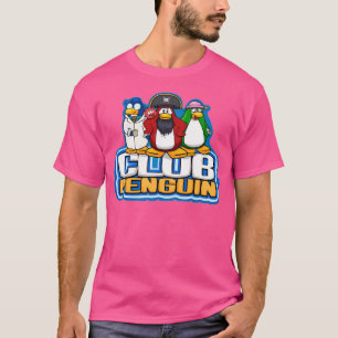 Clubpinguin-Logo mit Charakteren T-Shirt