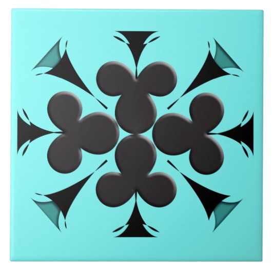 Clubs Fliese (Vorderseite)