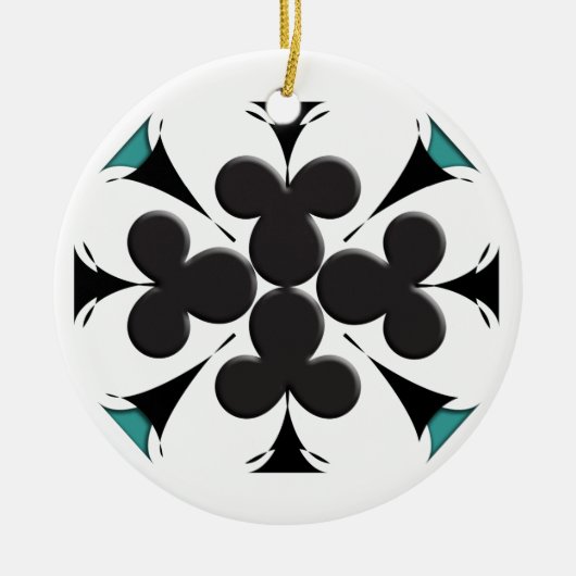 Clubs Keramik Ornament (Vorne)