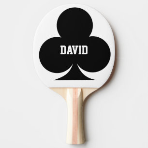 Clubs playing card table tennis ping pong paddle tischtennis schläger