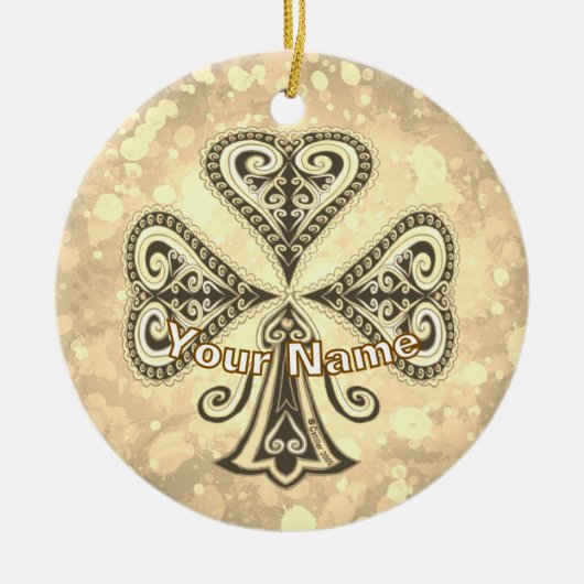 Clubs poker keramik ornament (Vorne)