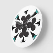 Clubs Runde Wanduhr (Winkel)