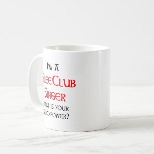 Clubsänger Kaffeetasse (Vorderseite Links)