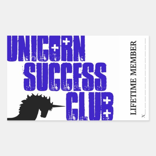 Clubsticker von Unicorn Rechteckiger Aufkleber (Vorderseite)