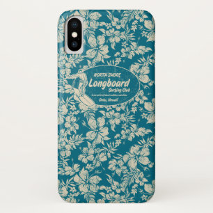 Clubsurfing Longboard Logo und Hibiskus Hawaiian Case-Mate iPhone Hülle