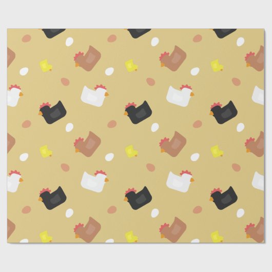 Cluck Cluck Geschenkpapier (Flach)