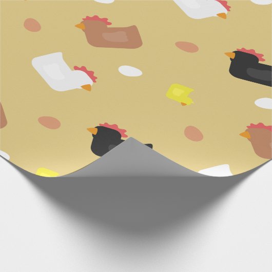 Cluck Cluck Geschenkpapier (Ecke)