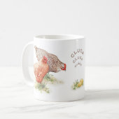 Cluck Hens Eggs Tasse (Vorderseite Links)